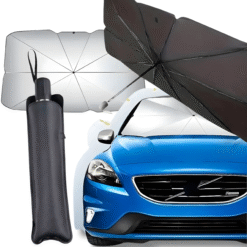 Parasol przeciwsłoneczny na szybę auta do samochodu ochrona uv + etui
