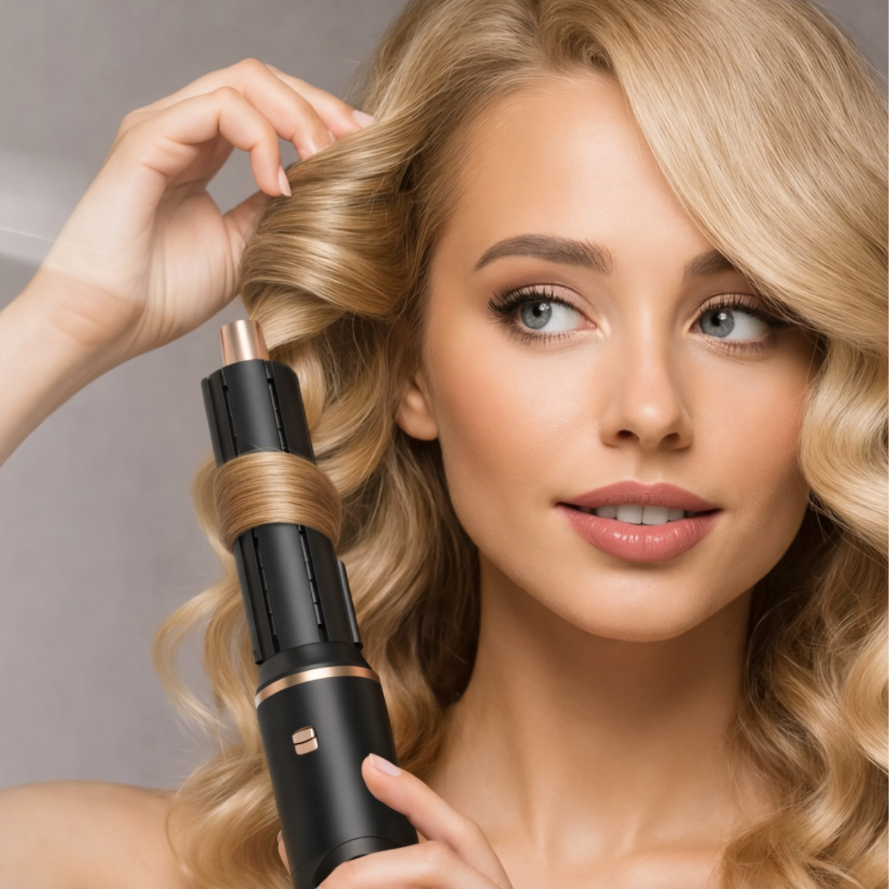 Suszarko lokówka do włosów szczotka prostująca zestaw 5W1 LivoStyler czarna - obrazek 8