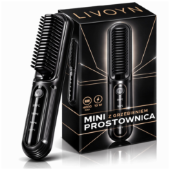 Szczotka prostująca do włosów elektryczna prostownica LivoBrush czarna