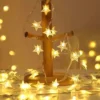 LAMPKI ŚWIĄTECZNE CHOINKOWE BOŻE NARODZENIE 10LED 1,6M NA BATERIE GWIAZDKI