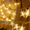 LAMPKI ŚWIĄTECZNE CHOINKOWE BOŻE NARODZENIE 10LED 1,6M NA BATERIE GWIAZDKI