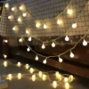 LAMPKI ŚWIĄTECZNE CHOINKOWE BOŻE NARODZENIE 10LED 1,6M NA BATERIE KULKI