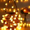 LAMPKI ŚWIĄTECZNE CHOINKOWE BOŻE NARODZENIE 10LED 1,6M NA BATERIE KULKI