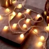LAMPKI ŚWIĄTECZNE CHOINKOWE BOŻE NARODZENIE 10LED 1,6M NA BATERIE KULKI