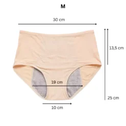MAJTKI MENSTRUACYJNE NIEPRZECIEKAJĄCE DAMSKIE NA OKRES BIELIZNA KOMPLET M