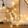 LAMPKI ŚWIĄTECZNE CHOINKOWE BOŻE NARODZENIE 10LED 1,6M NA BATERIE ŚNIEŻYNKI