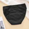 MAJTKI MENSTRUACYJNE CHŁONNE WIELORAZOWE ODPINANE 4 WARSTWOWE CZARNE XL