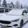 Mata antyszronowa osłona na przednią szybę samochodu lusterka limonkowe odblaski