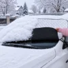 Mata antyszronowa osłona na przednią szybę samochodu lusterka pomarańczowe odblaski