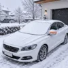 Mata antyszronowa osłona na przednią szybę samochodu lusterka pomarańczowe odblaski